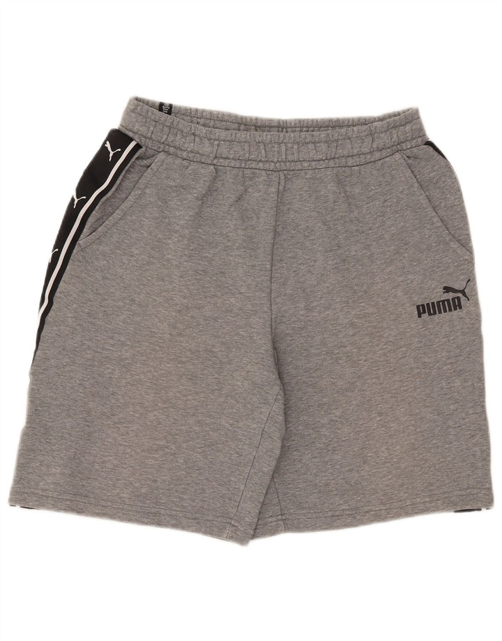 PUMA Shorts deportivos con estampado gráfico en color gris medio para hombre
