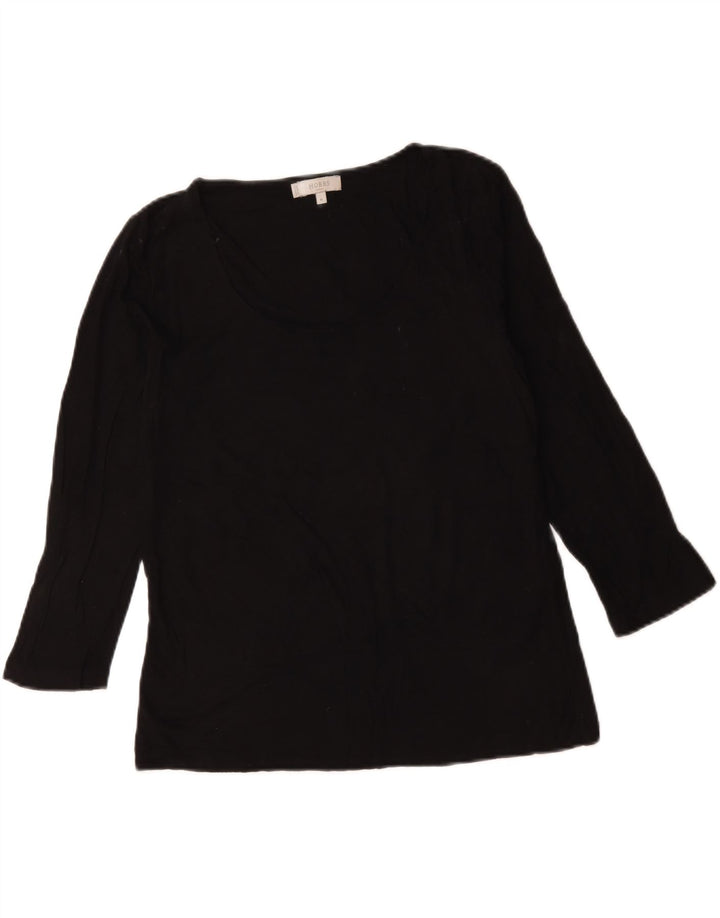 Hobbs Top Mujer Manga 3/4 UK 42 Viscosa Negra Mediana