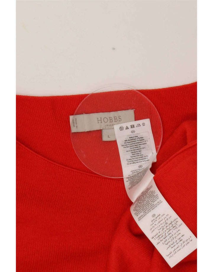 Hobbs Top Mujer Manga 3/4 UK 44 Viscosa Roja Grande