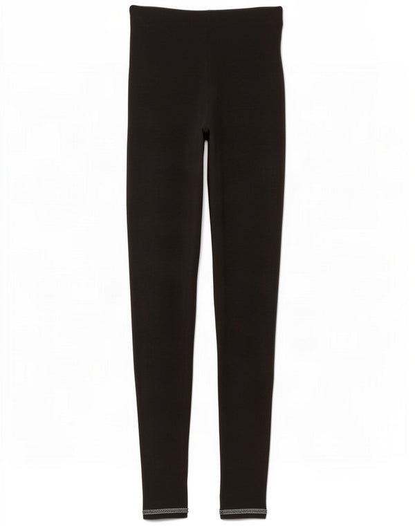 Zara Mujer Leggings Reino Unido 8 Pequeño Negro