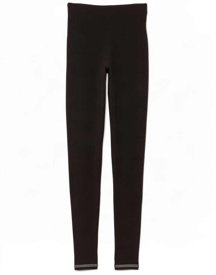 Zara Mujer Leggings Reino Unido 8 Pequeño Negro