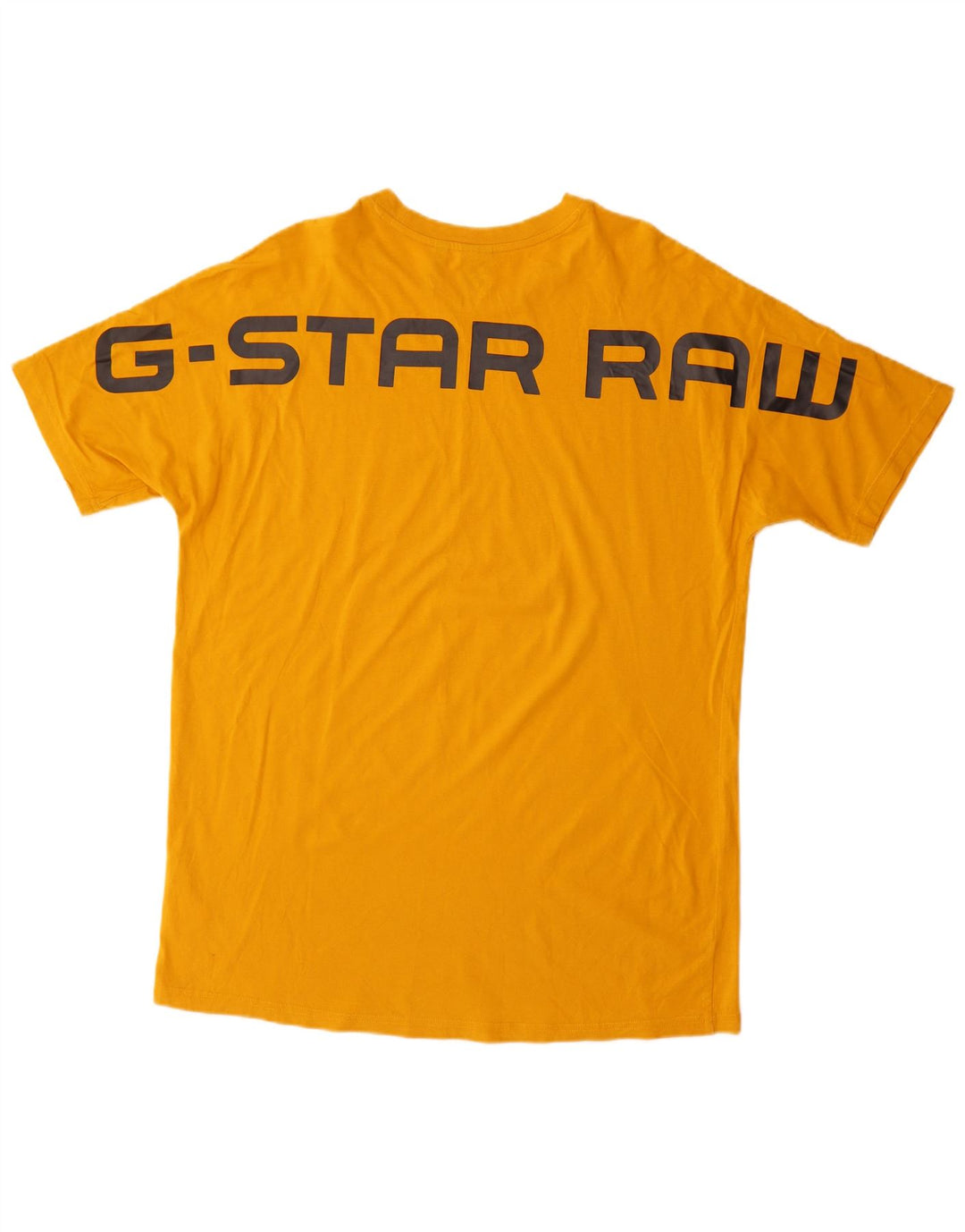 G-Star - Camiseta gráfica para hombre, talla grande, algodón amarillo