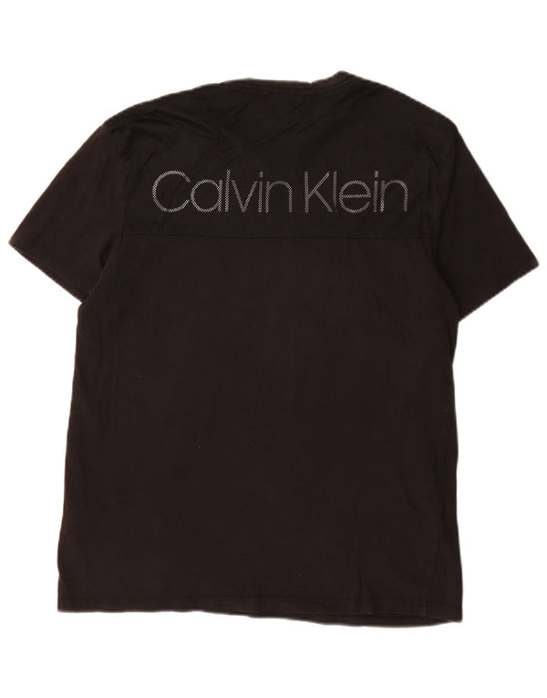 CALVIN KLEIN Camiseta gráfica para hombre Top Small Black Cotton
