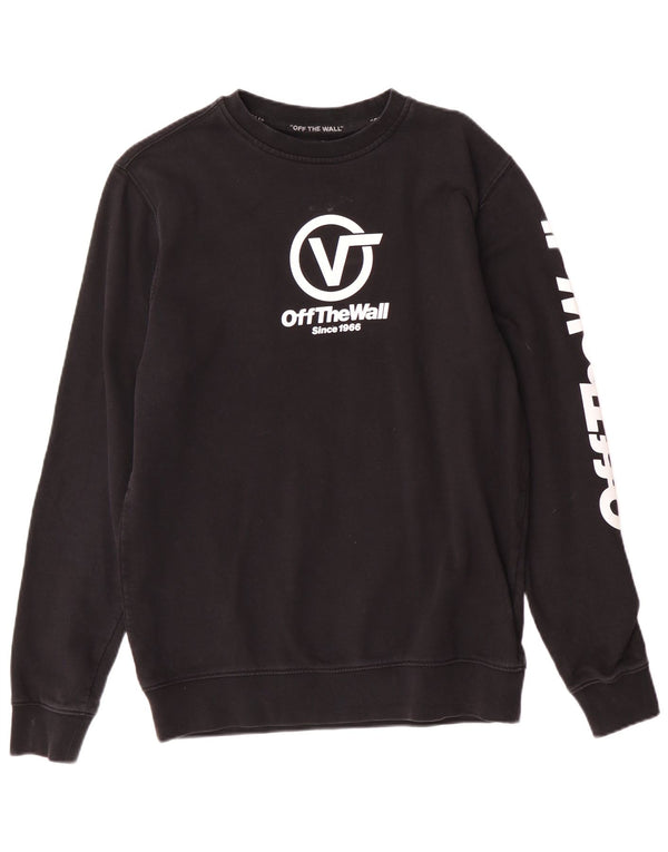 Vans Hombre Off The Wall Graphic Sudadera Jumper XS Algodón Negro