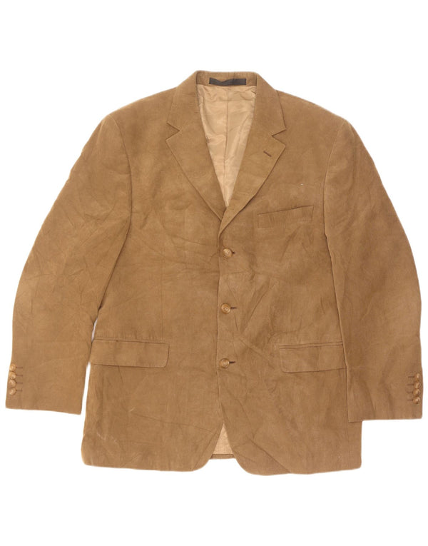Marks & Spencer Chaqueta tipo blazer de pana con 3 botones para hombre UK 40 Medium Beige