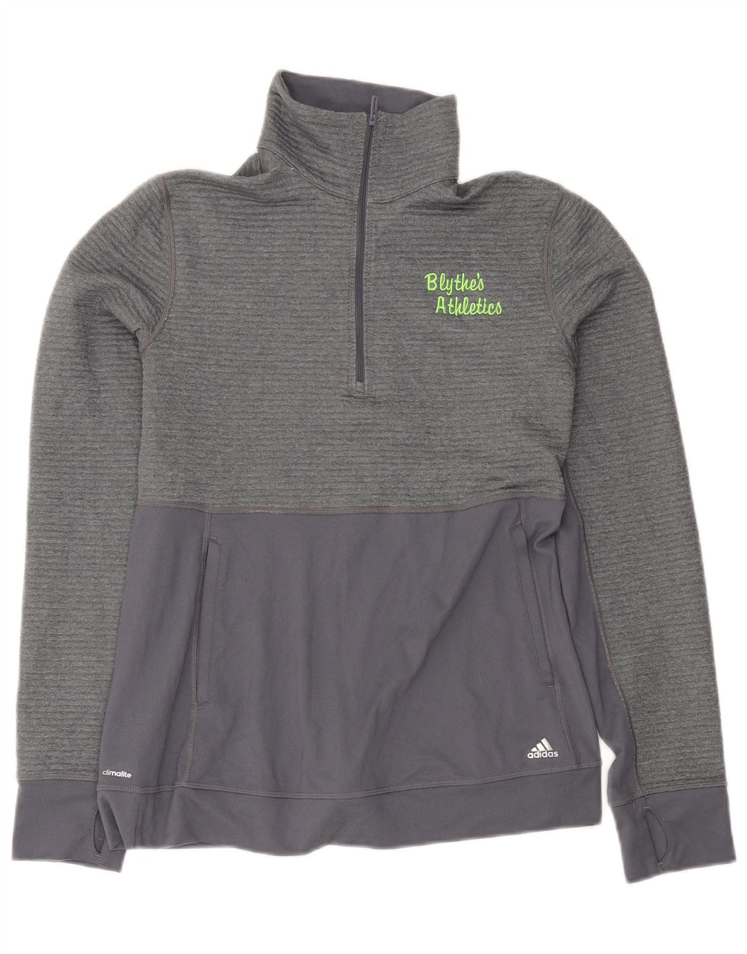 Adidas Mujer Climalite Jersey Chándal Top UK 12/14 Gris Medio