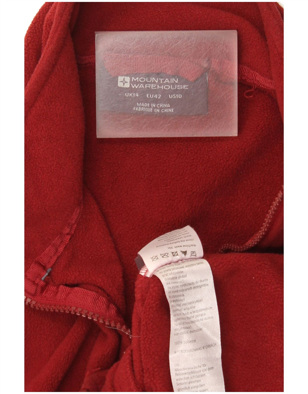 Chaqueta polar para mujer Mountain Warehouse UK 44 Grande Poliéster burdeos
