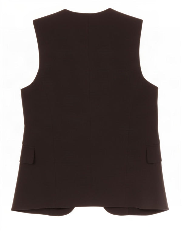 Zara Mujer Chaleco Largo UK 6 XS Poliéster Negro