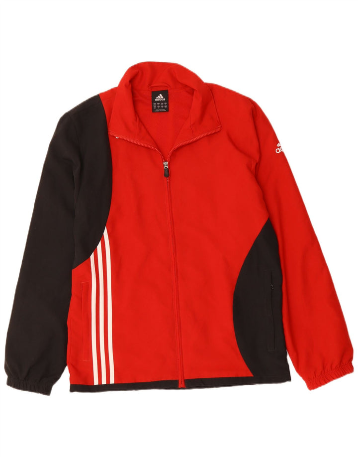 ADIDAS Chaqueta de chándal para hombre UK 36/38 Small Red Colourblock Poliéster
