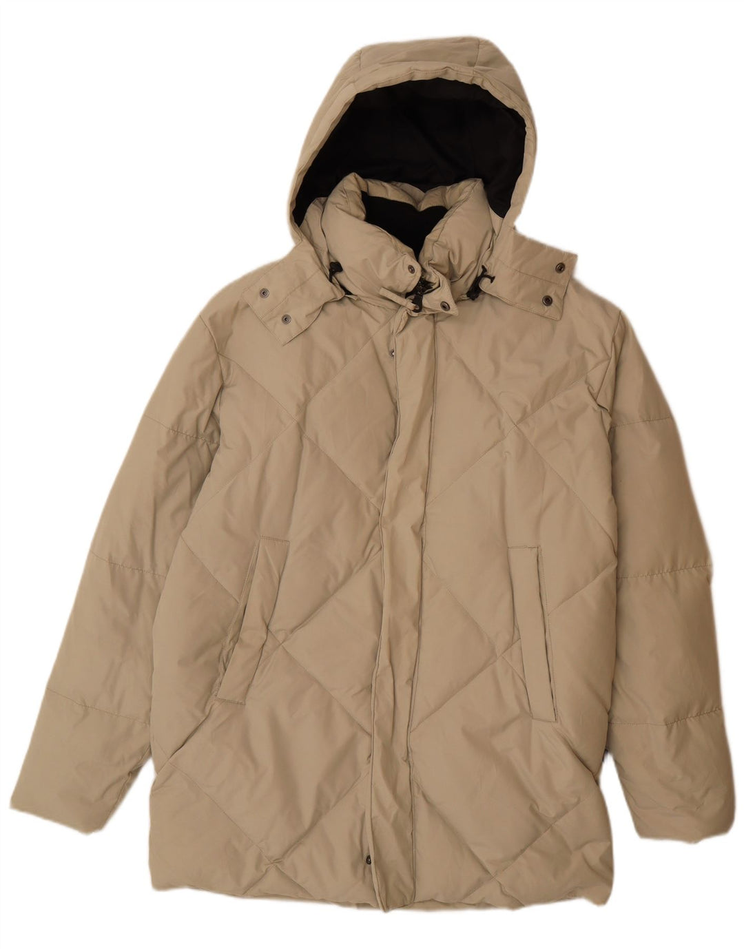 DIADORA Abrigo acolchado con capucha para hombre ES 38 Poliéster beige medio