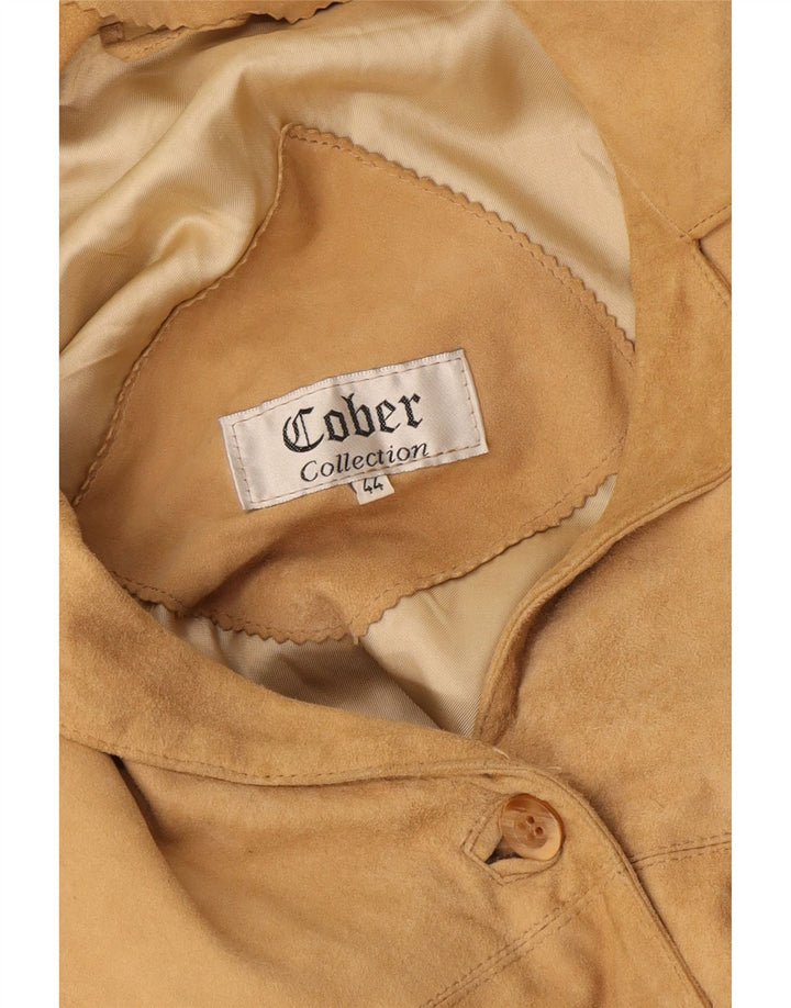 Chaqueta de ante vintage para mujer IT 44 Beige medio