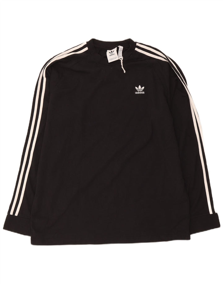 Adidas Hombre Camiseta Manga Larga XL Negro Algodón
