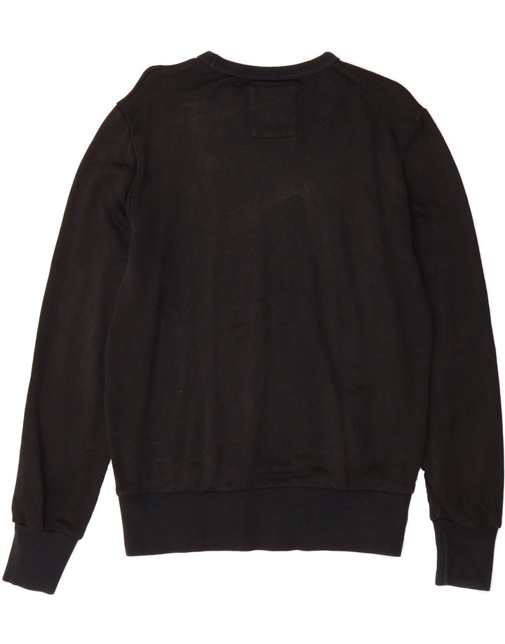 FRANKLIN MARSHALL Mens Sweatshirt Jumper Small Black Vintage Franklin Marshall and Second-Hand Franklin Marshall from Messina Hembry 