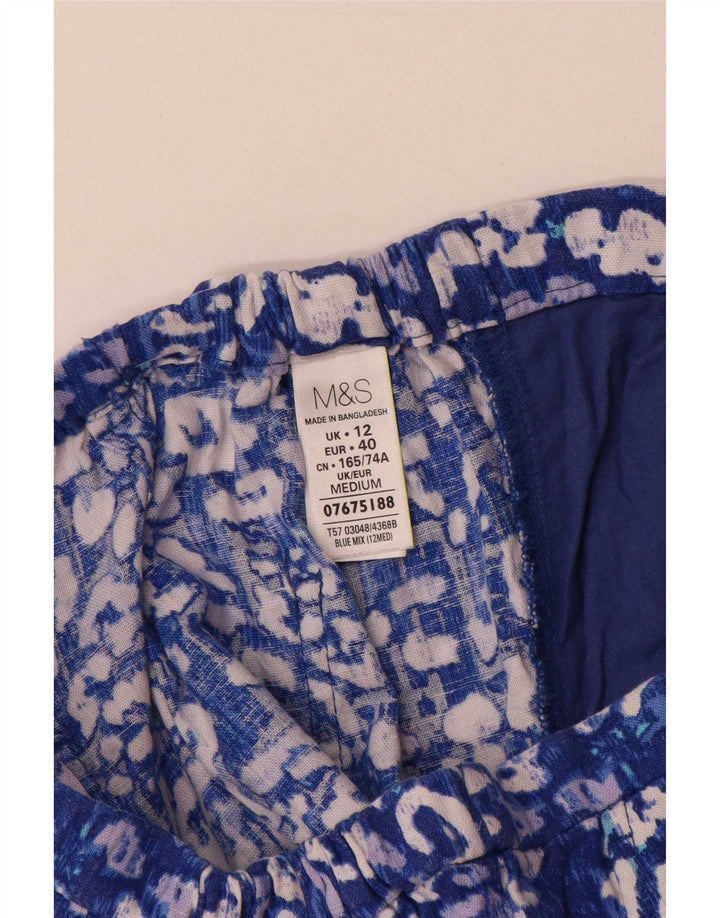 Marks & Spencer Pantalones Chinos para Mujer UK 12 Medium W30 L31 Azul