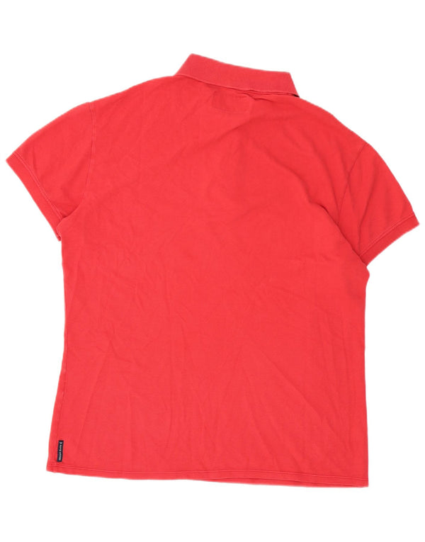 Armani Jeans Polo Muscular para Hombre Grande Rojo