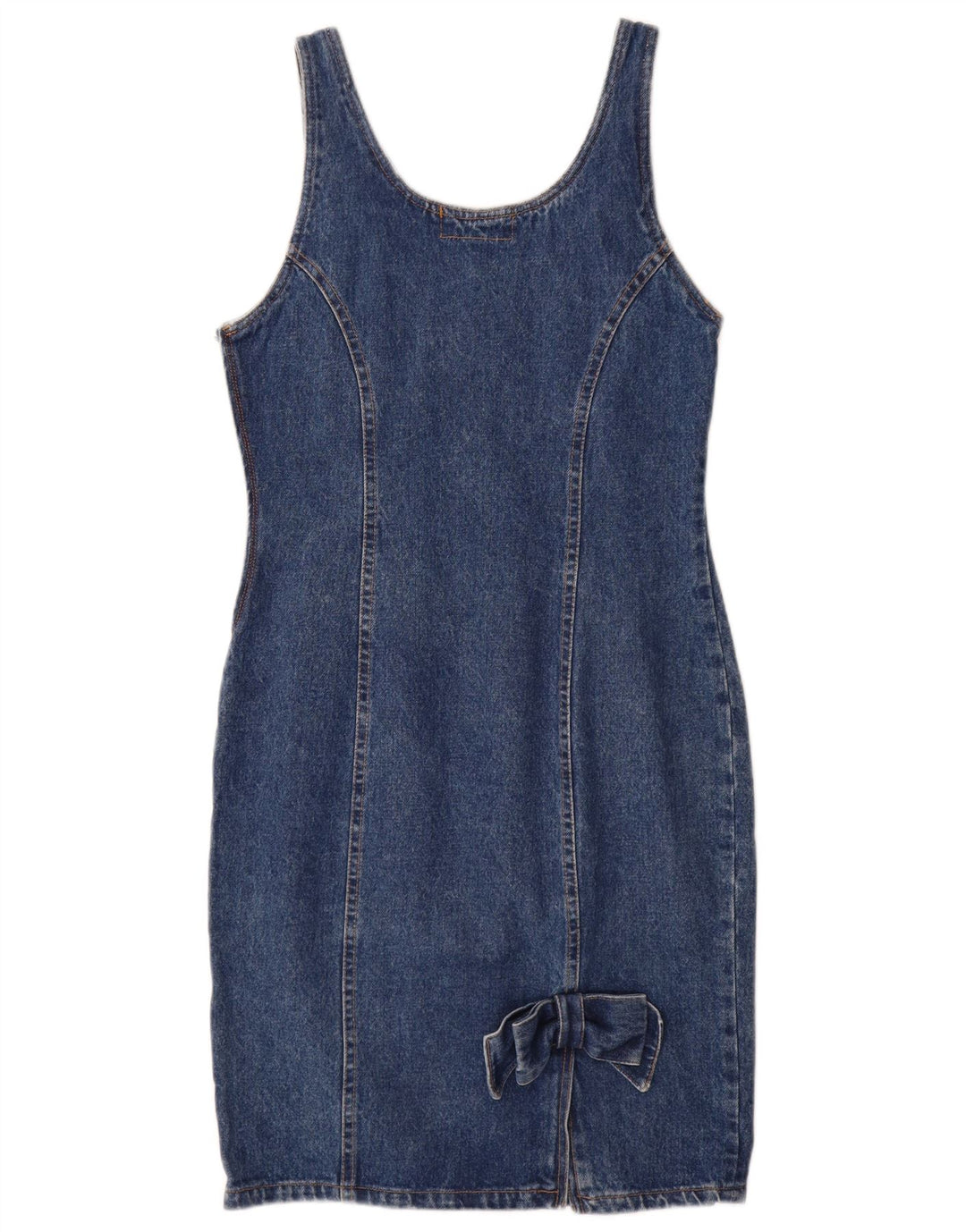 Oleg Cassini Vestido vaquero sin mangas para mujer IT 42 Azul medio