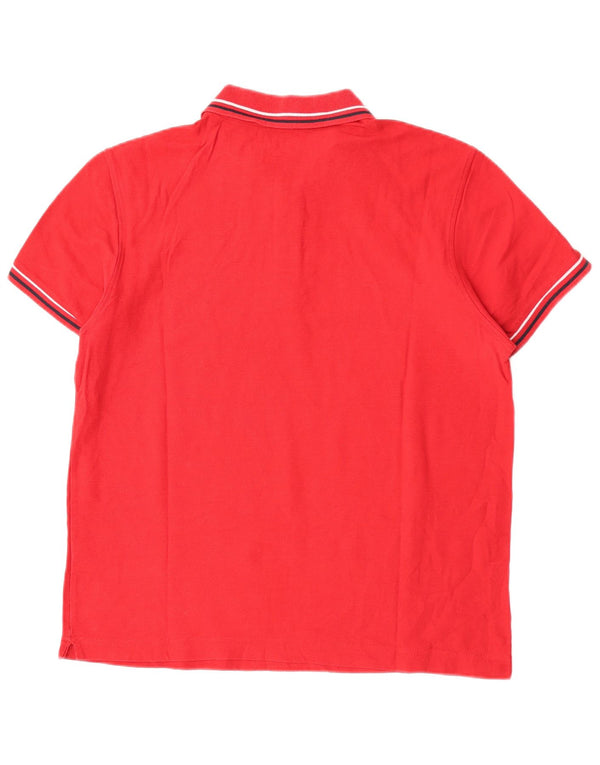 Polo Lotto Hombre Algodón Rojo Medio