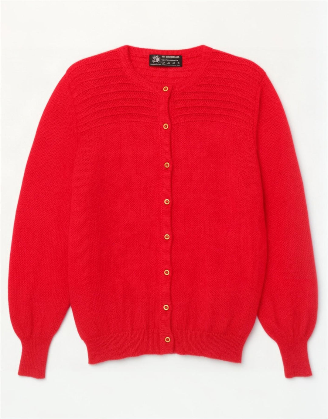 Vintage mujer oversized Cardigan suéter Reino Unido 14 medio rosa Mohair