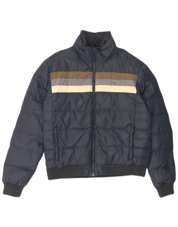 Sun68 Chaqueta acolchada para hombre ES 44 2XL Poliamida color block azul marino