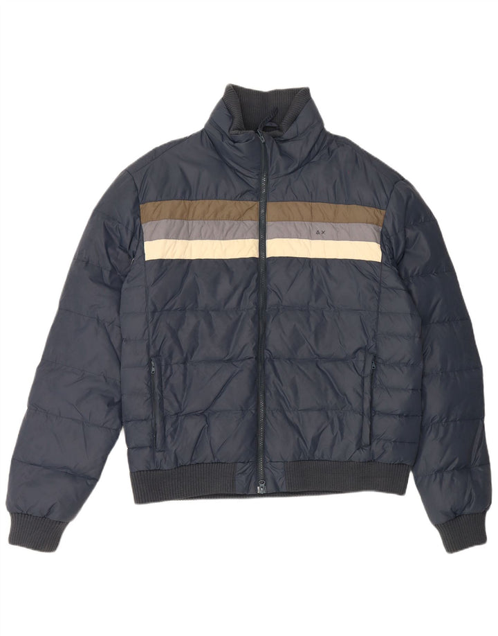 Sun68 Chaqueta acolchada para hombre ES 44 2XL Poliamida color block azul marino