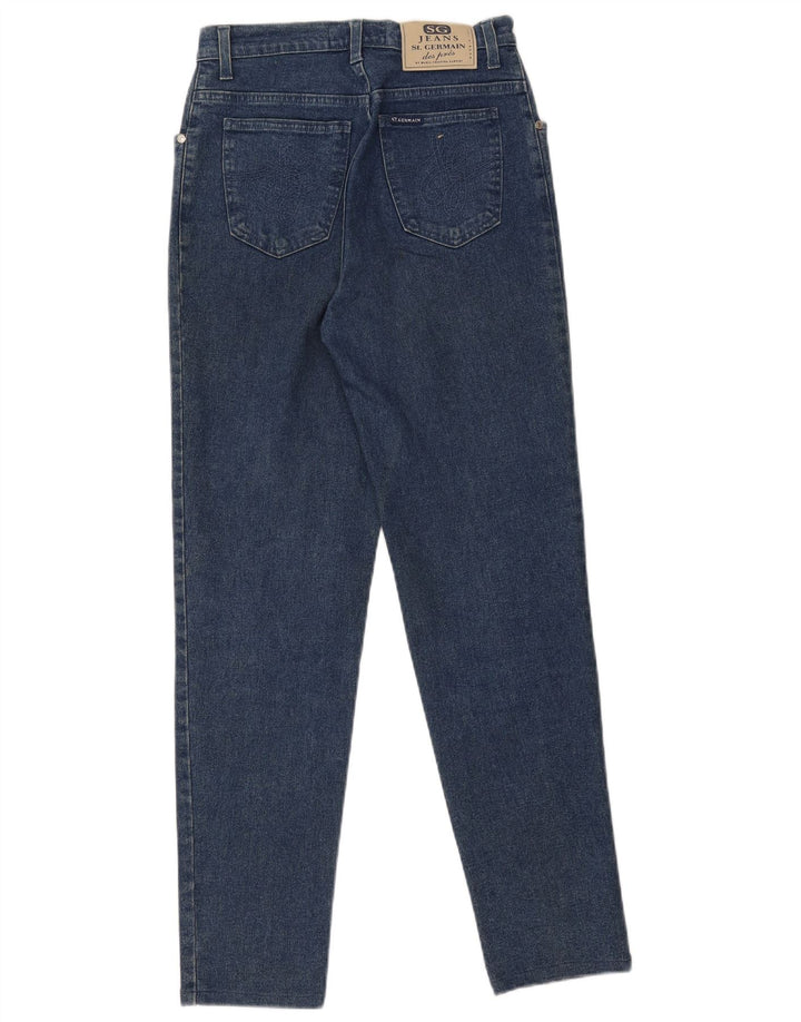 Vaqueros cónicos para mujer St. Germain IT 44 Medium W27 L29 Algodón azul
