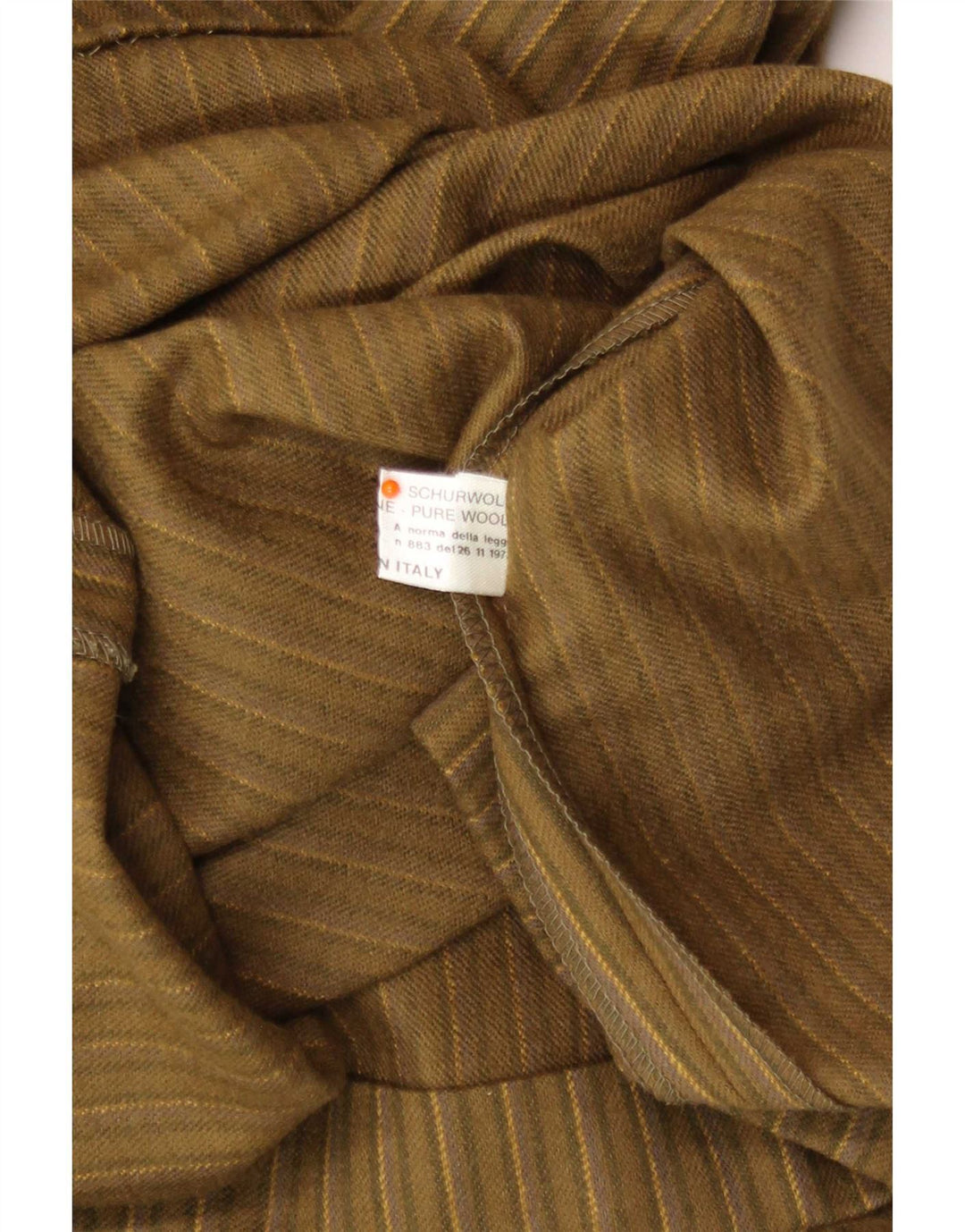 Vintage mujer manga larga regular vestido básico Reino Unido 14 medio verde rayas