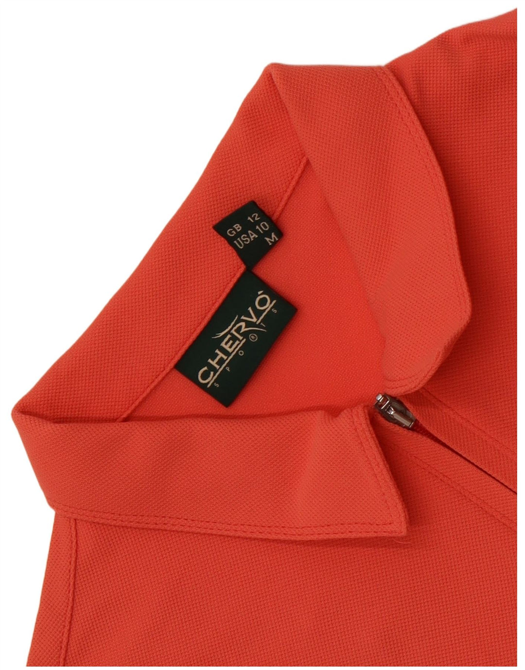 Chervo Polo para mujer UK 12 Mediano Naranja