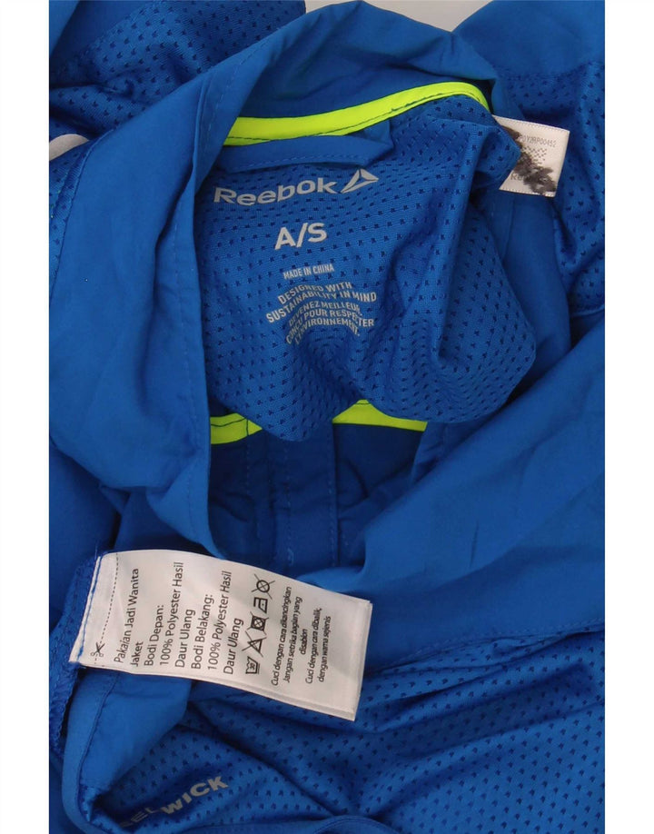 Reebok Boys Graphic Chándal Top Chaqueta 9-10 Años Pequeño Azul Poliéster