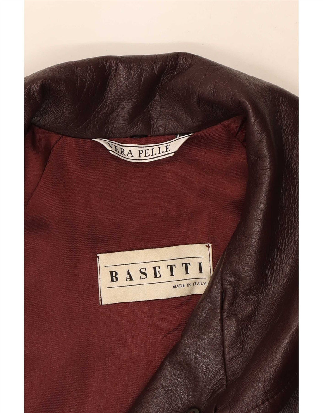 Basetti Abrigo De Piel Mujer IT 50 XL Cuero Marrón