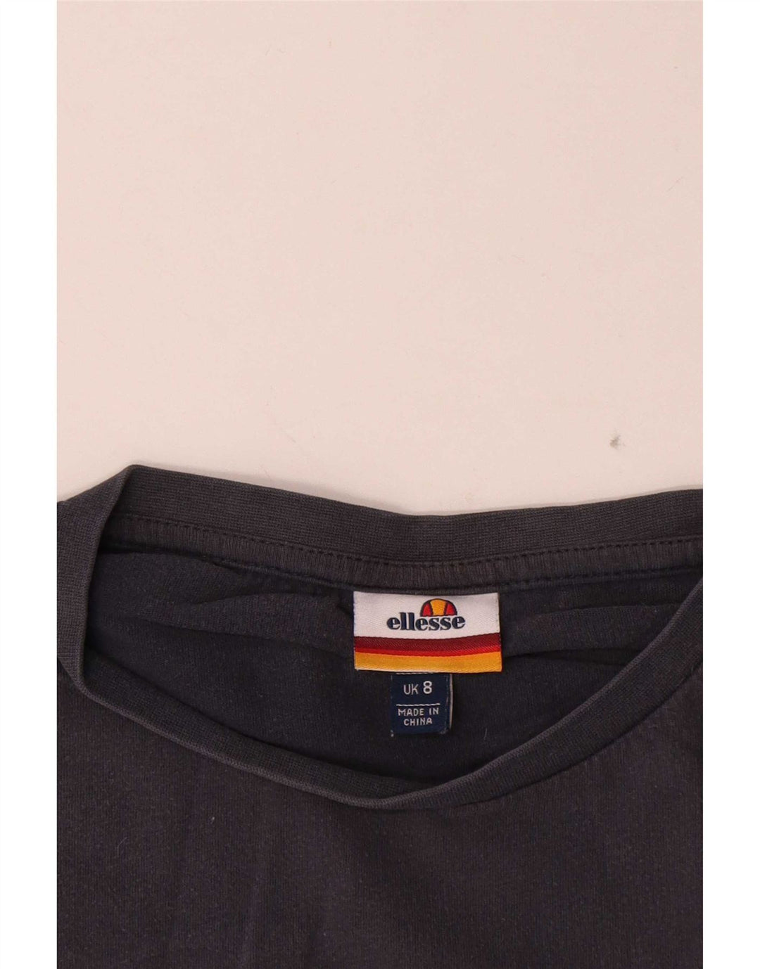 Ellesse Camiseta corta con gráfico para mujer UK 8 Small Grey