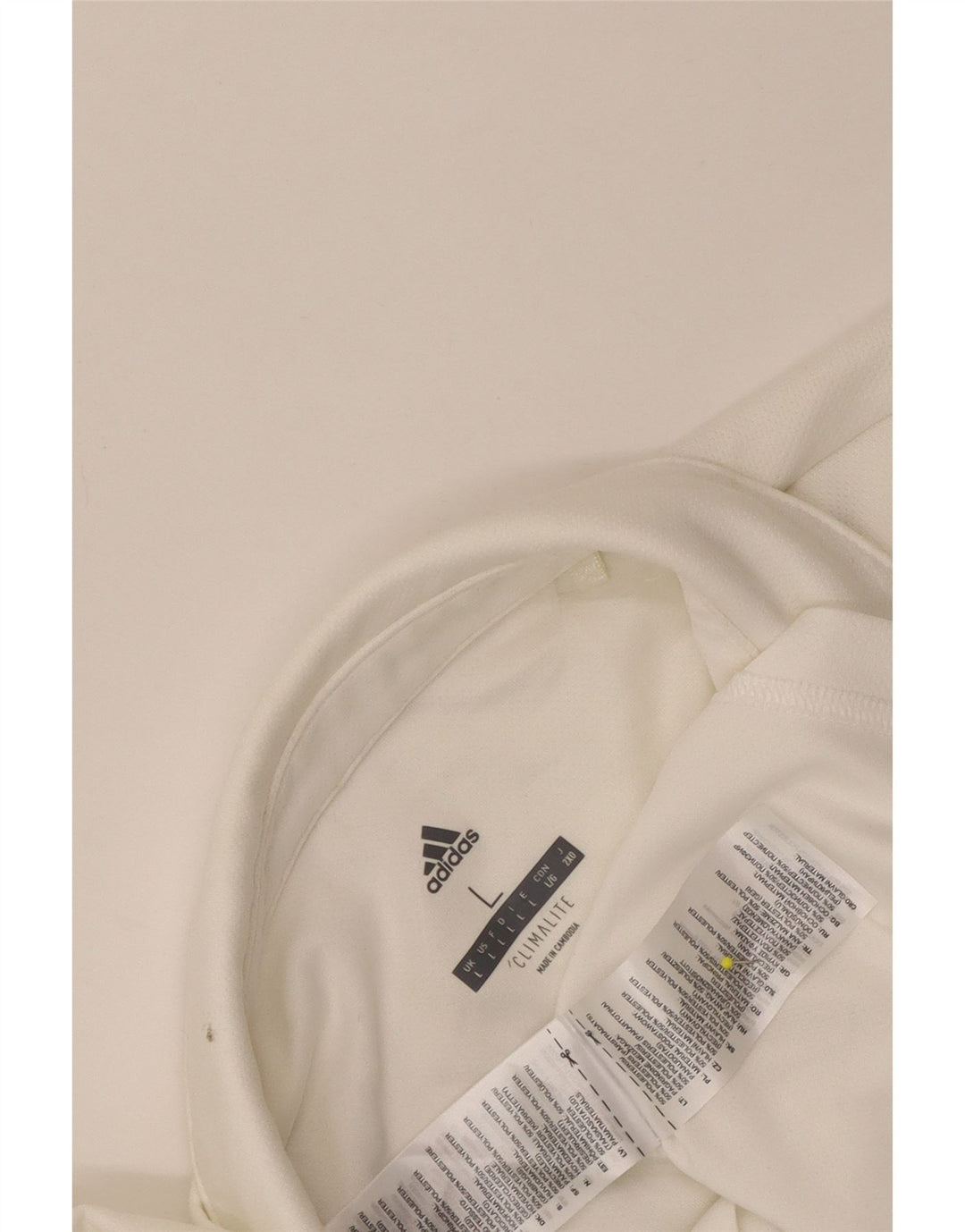 Adidas Mens Climalite Polo Camisa Grande Blanco Poliéster