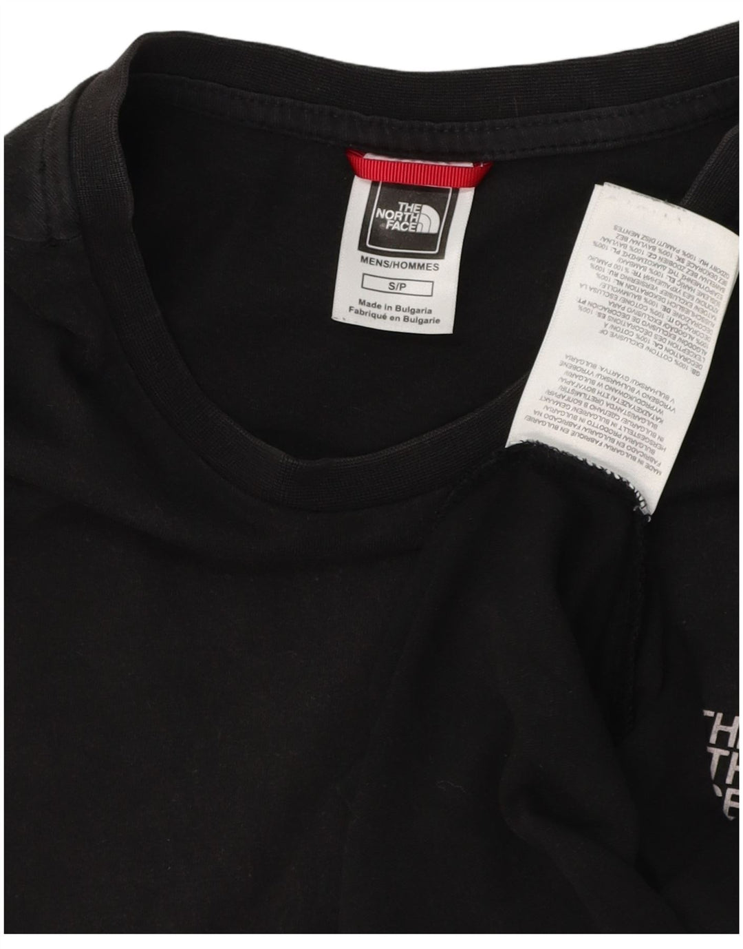 THE NORTH FACE Camiseta Hombre Top Small Algodón Negro