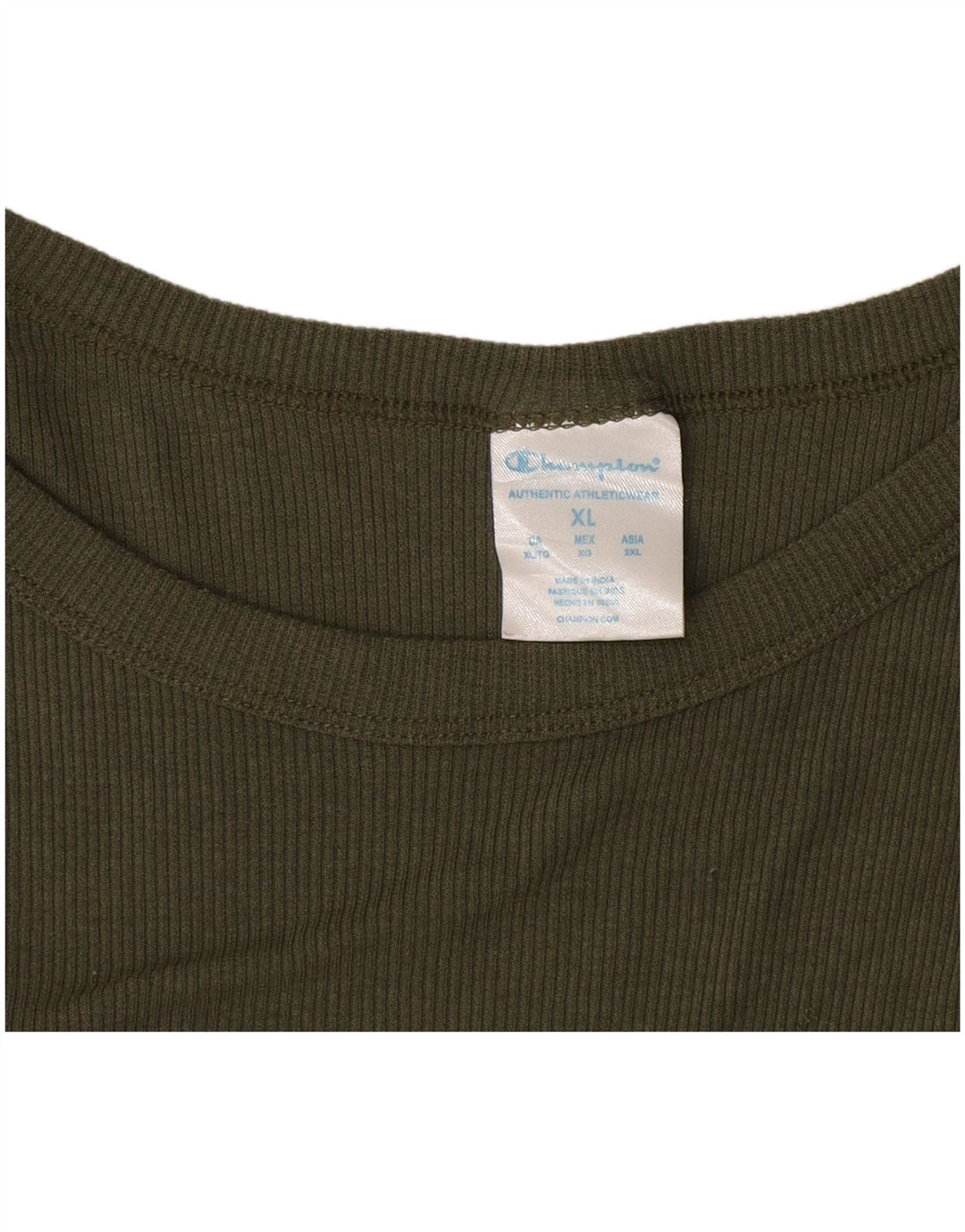 Champion Camiseta sin mangas gráfica para mujer UK 18 XL Poliéster caqui