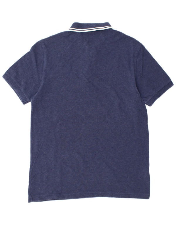FRED PERRY Polo para hombre de algodón azul marino medio