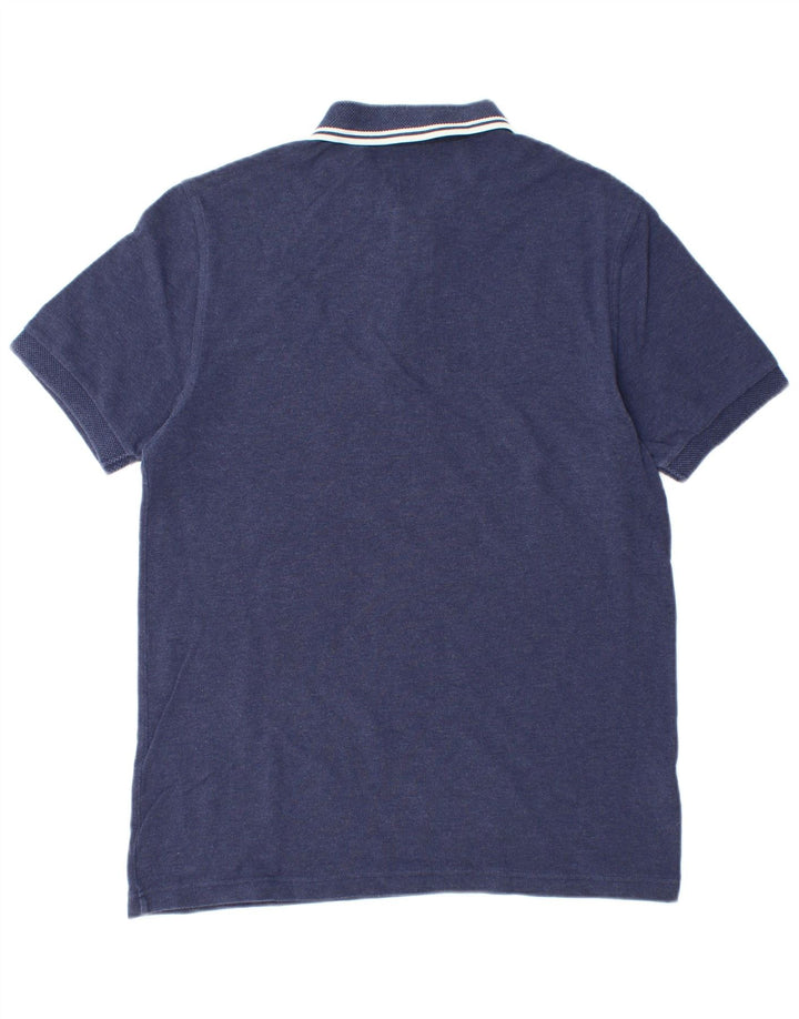 FRED PERRY Polo para hombre de algodón azul marino medio