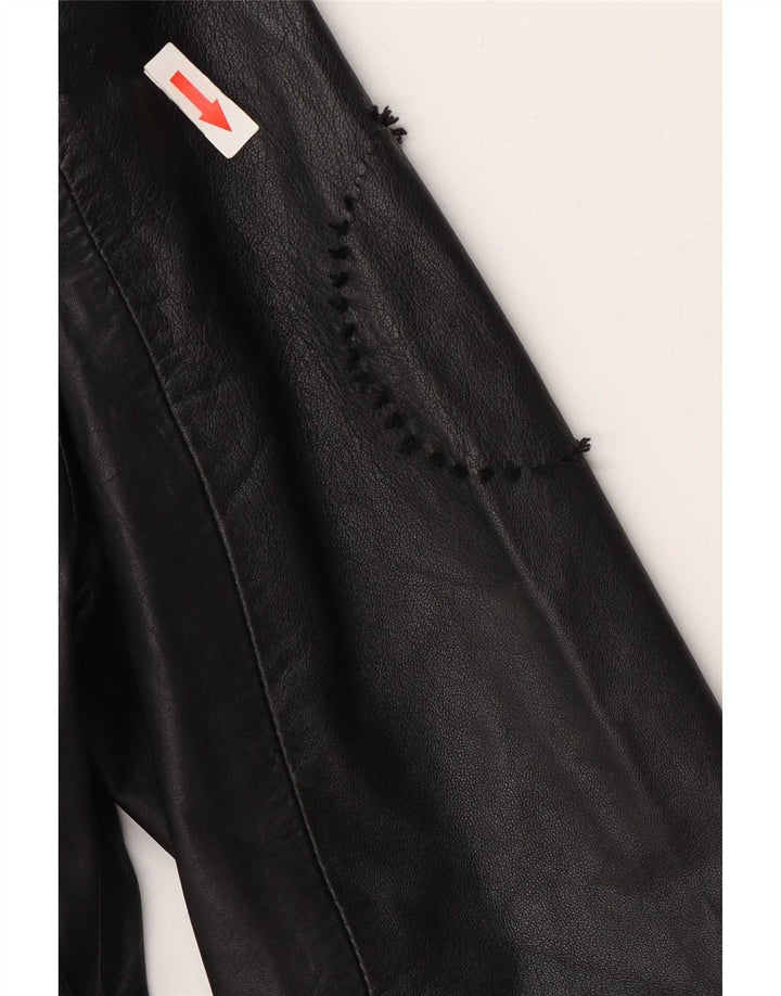 Superdry Chaqueta De Cuero Militar Para Mujer UK 40 Small Black