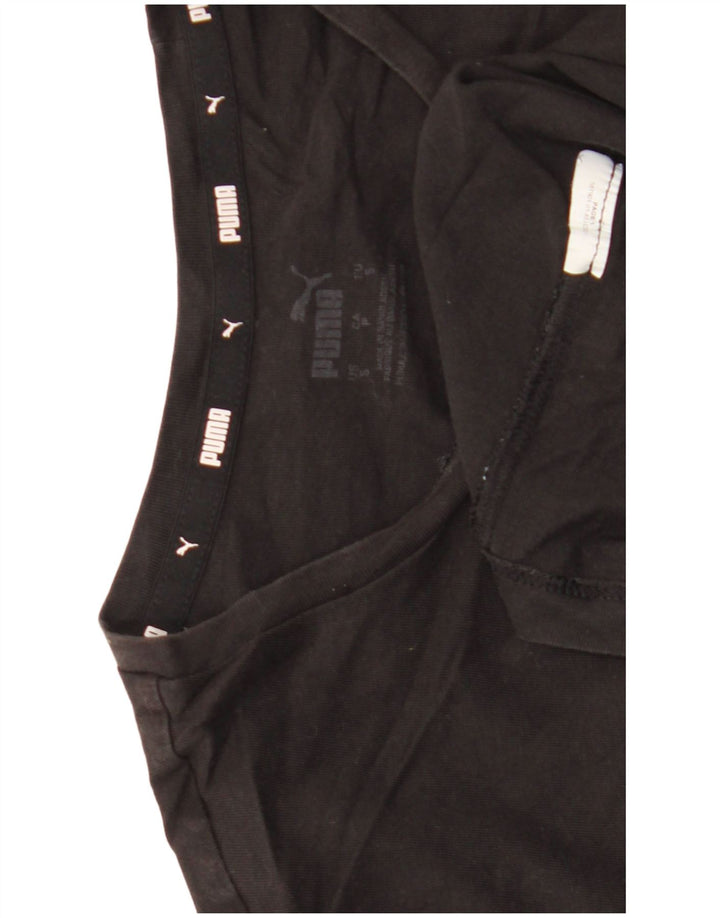 Puma Mujer Camiseta Top UK 10 Small Negro