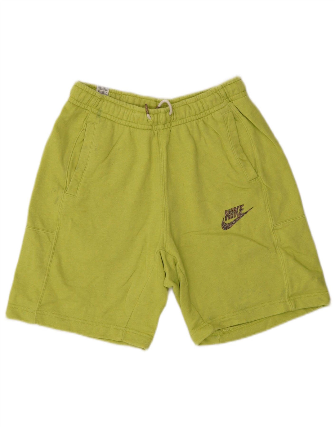 Nike - Pantalones cortos deportivos para hombre, talla pequeña, algodón verde
