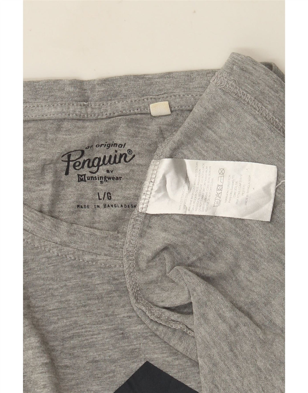 Penguin - Camiseta gráfica para hombre, talla grande, algodón gris