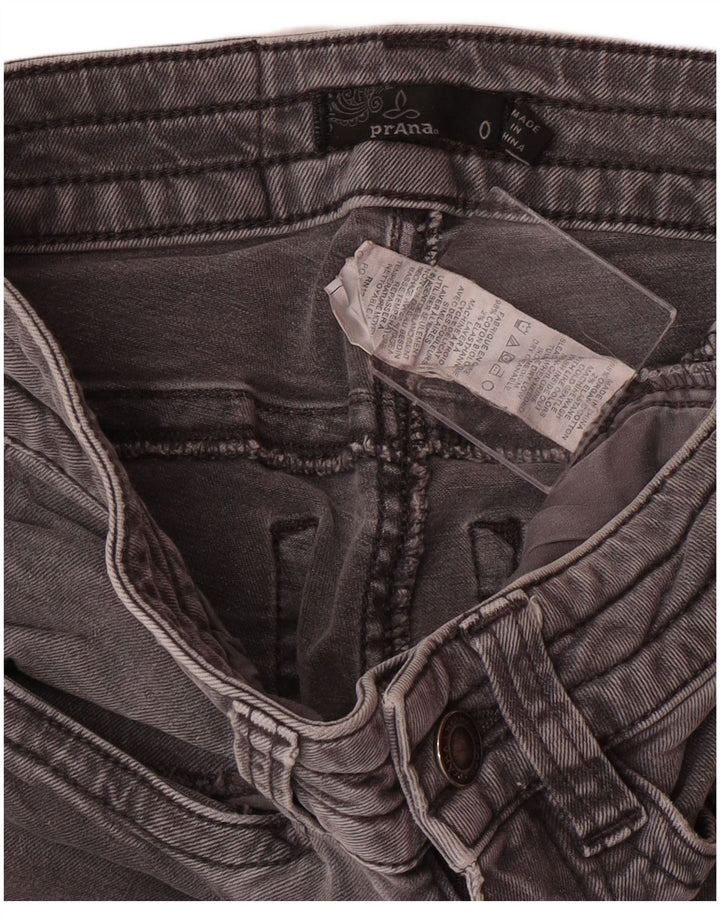 PRANA Jeans ajustados tipo cargo para mujer US 0 XS W24 L26 Algodón gris