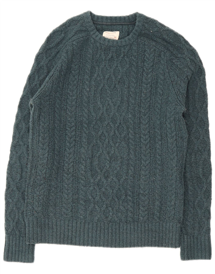 Jersey De Punto Con Cuello Redondo Para Hombre Fat Face Small De Lana Verde