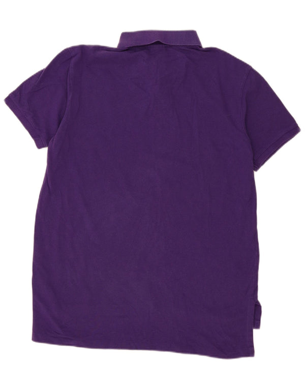 Polo Ralph Lauren - Camisa de ajuste personalizado para hombre (algodón morado grande)
