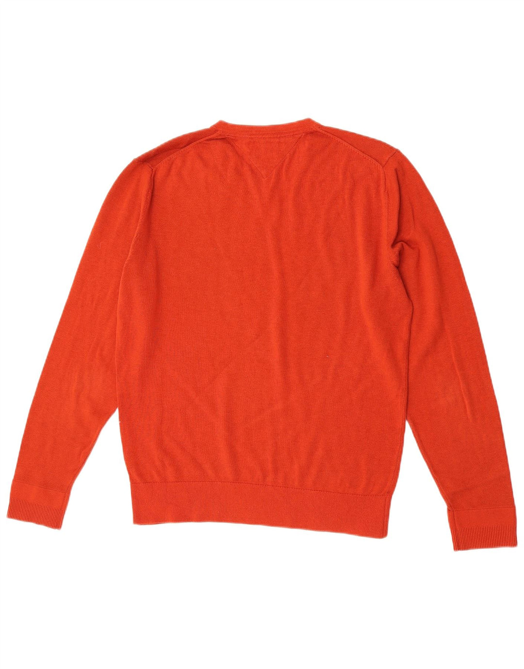 Tommy Hilfiger Jersey con Cuello en V para Hombre Naranja Mediano