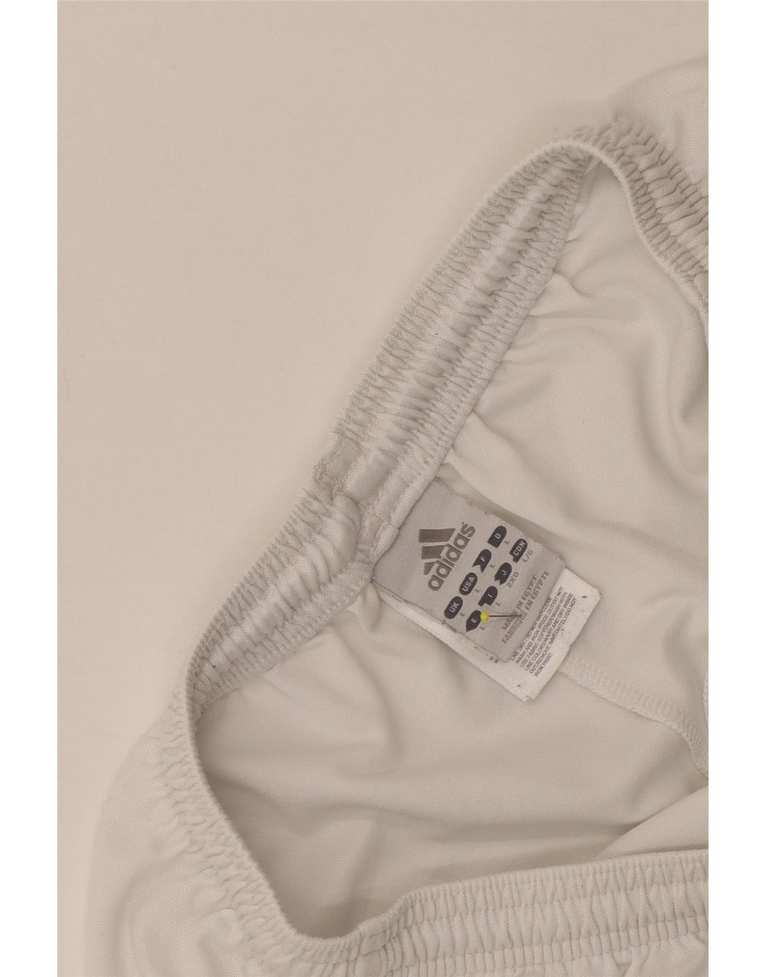 ADIDAS Pantalones cortos deportivos Climalite para hombre Poliéster blanco grande