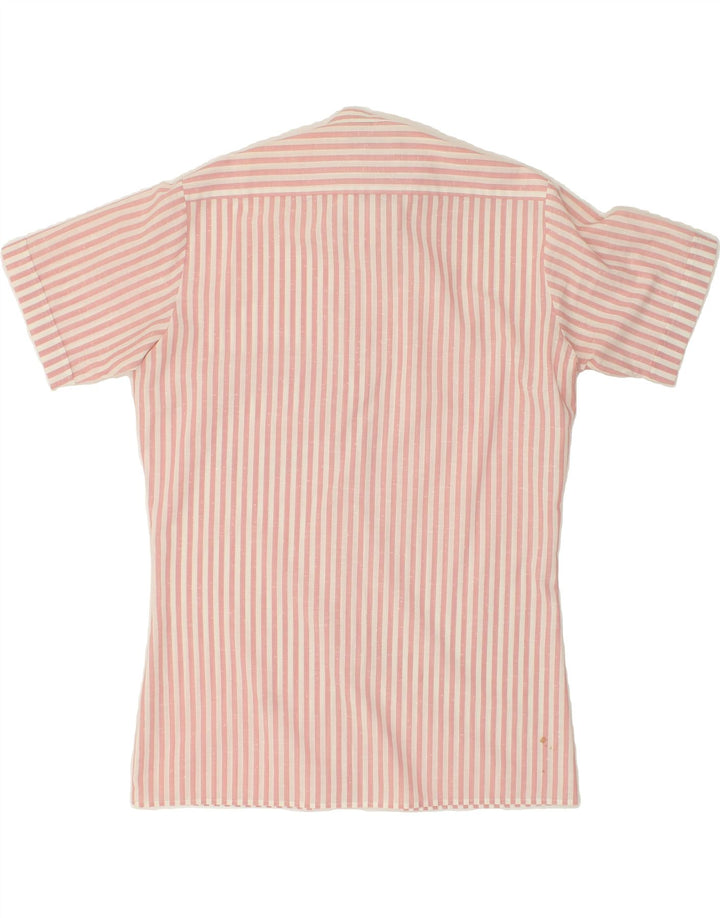 CLOCK HOUSE Mens Short Sleeve Shirt Small Pink Striped Polyester Vintage CLOCK HOUSE and Second-Hand CLOCK HOUSE from Messina Hembry 