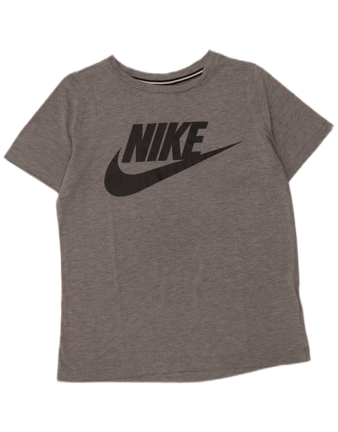 NIKE Camiseta gráfica para mujer Top UK 10 Small Grey Poliéster