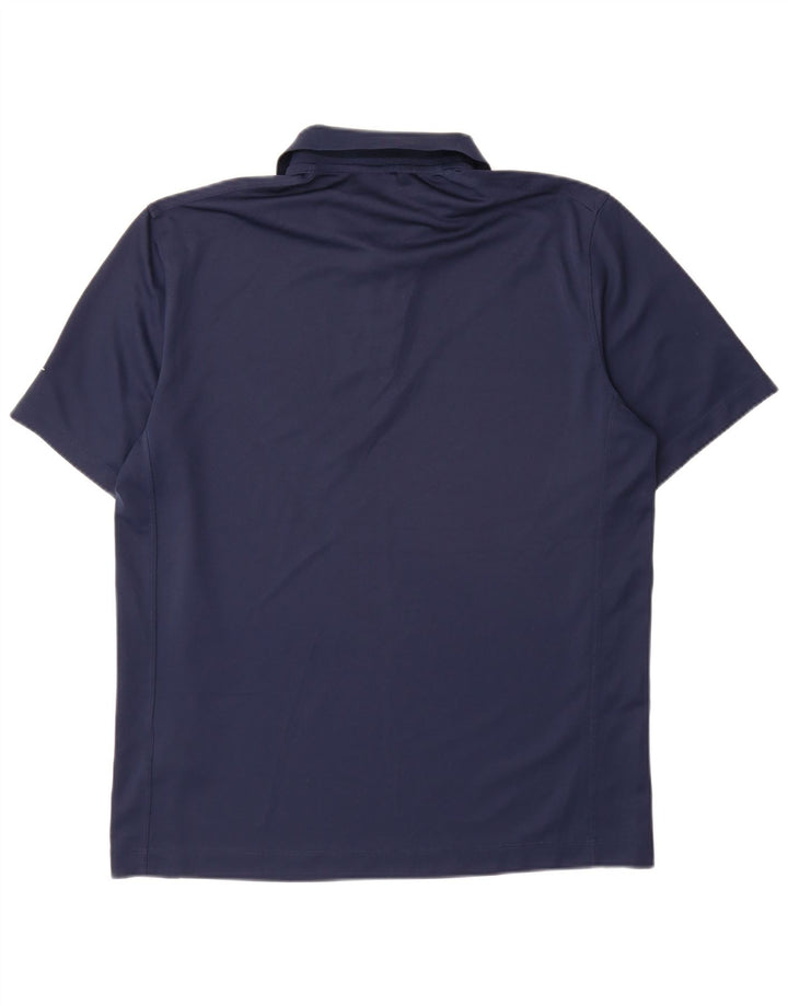 Nike Polo Dri Fit para hombre, talla grande, poliéster azul marino