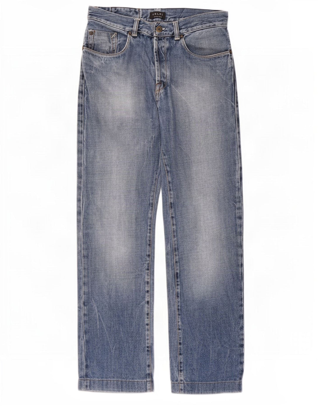 Vaqueros rectos para hombre Belfe W33 L28 Algodón azul
