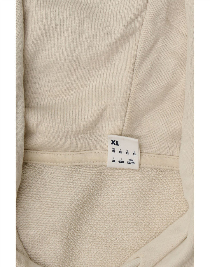 REEBOK Sudadera con capucha para hombre XL Blanco Algodón