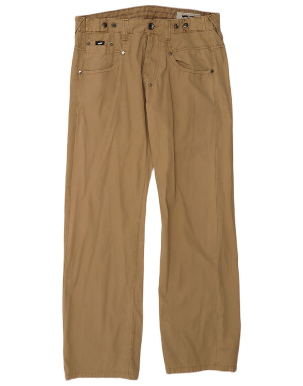 Pantalones casuales rectos para hombre Gas W32 L31 Algodón marrón